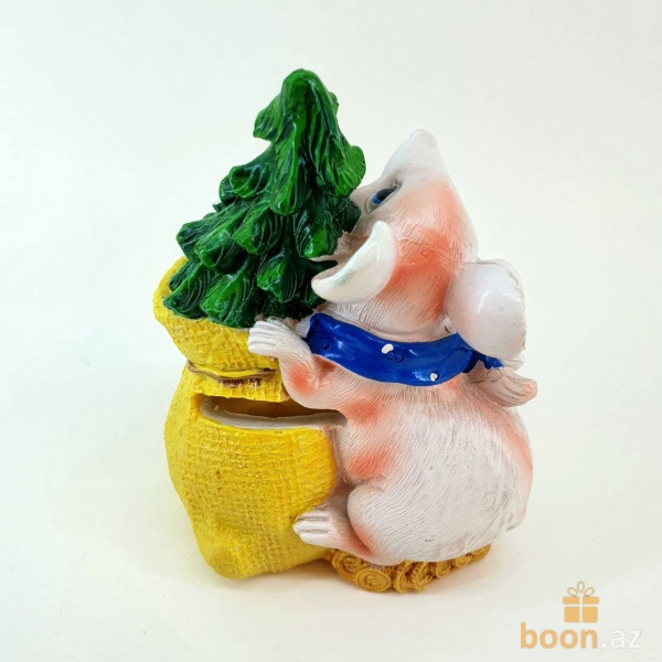 Копилка Мышка с пожеланием 